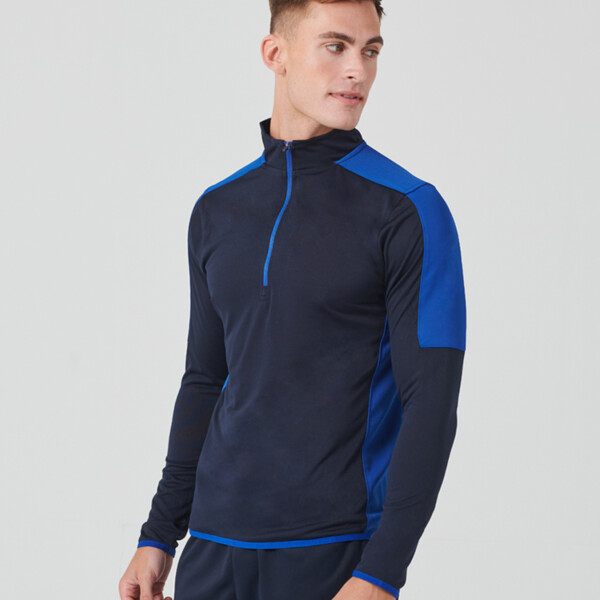 Finden and Hales Contrast Zip Neck Midlayer Top Thumbnail